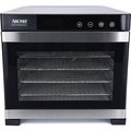 Aroma Aroma AFD-965SD 6 Tray Black Electric Food Dehydrator with Glass Door AFD-965SD
